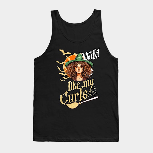 Wild like my curls Halloween Tank Top by alcoshirts